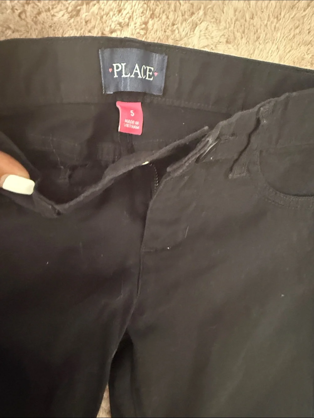 Place Girls Black Leggings
